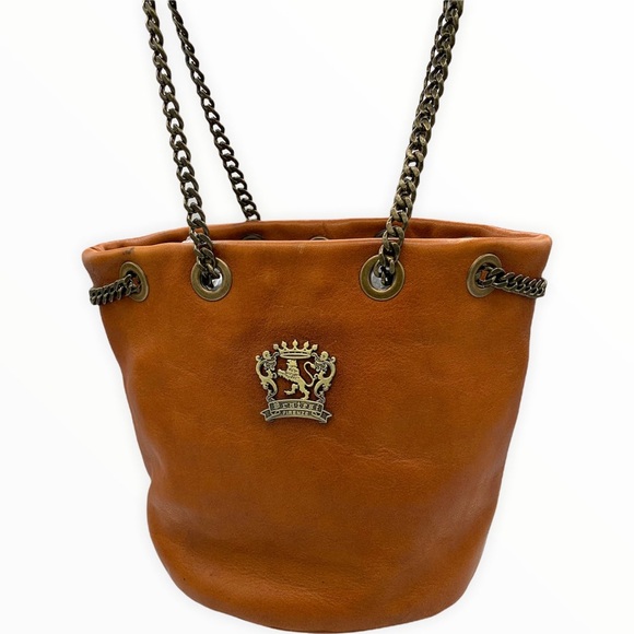 PRATESI FIRENZE Italian Leather Bucket Bag - Picture 3 of 3